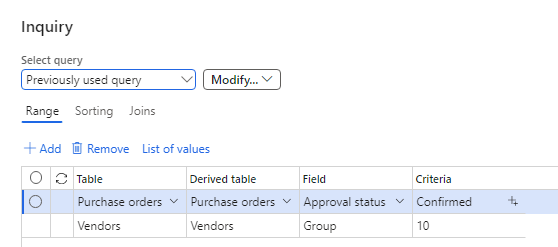 Initial export query dialog