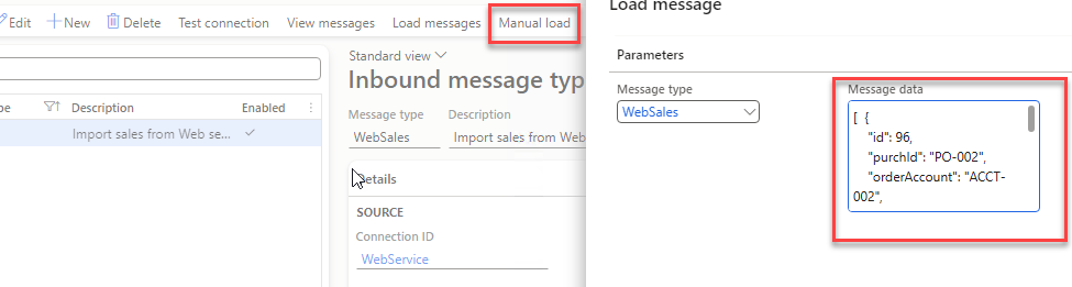 Manual load function